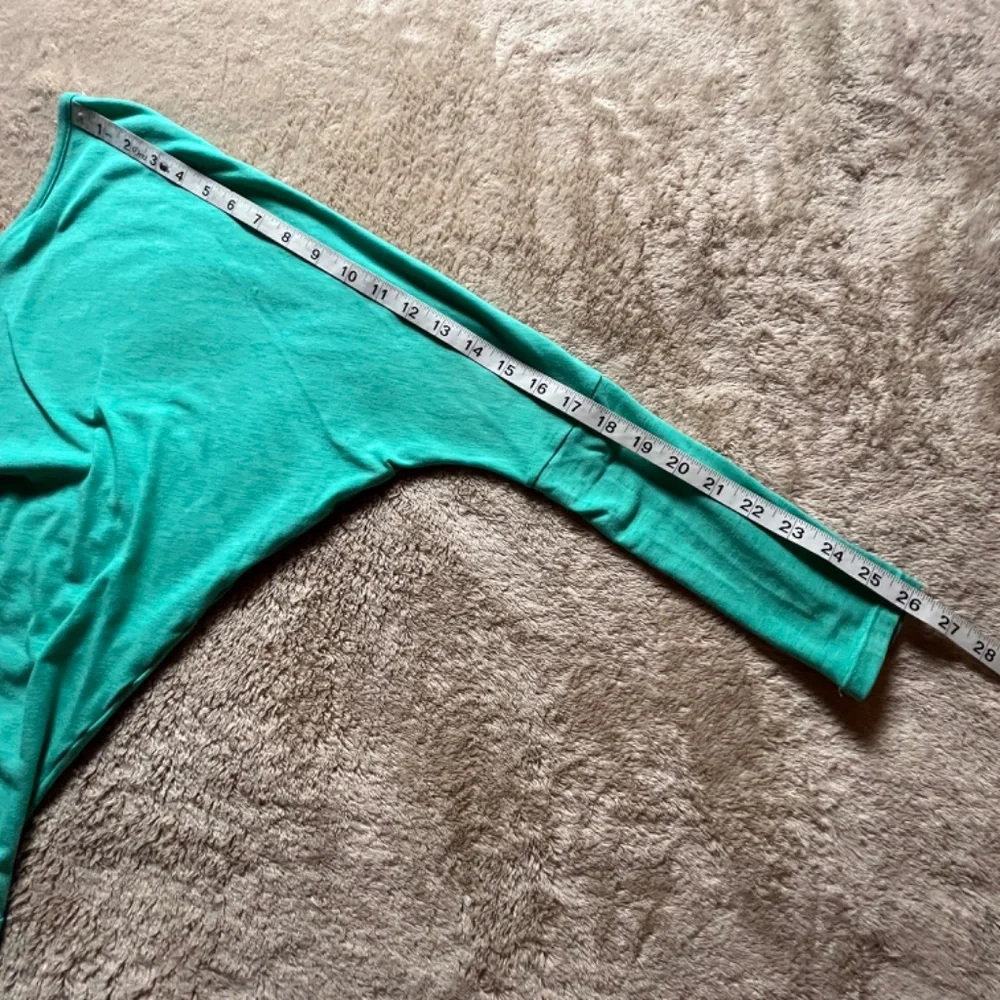 Women's Turquoise Batwing Workout Yoga Top Blouse L/S Loose Fit Athletic - Picture 12 of 12
